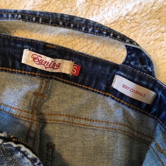 Distressed long Jean overalls small - Picture 11 of 13